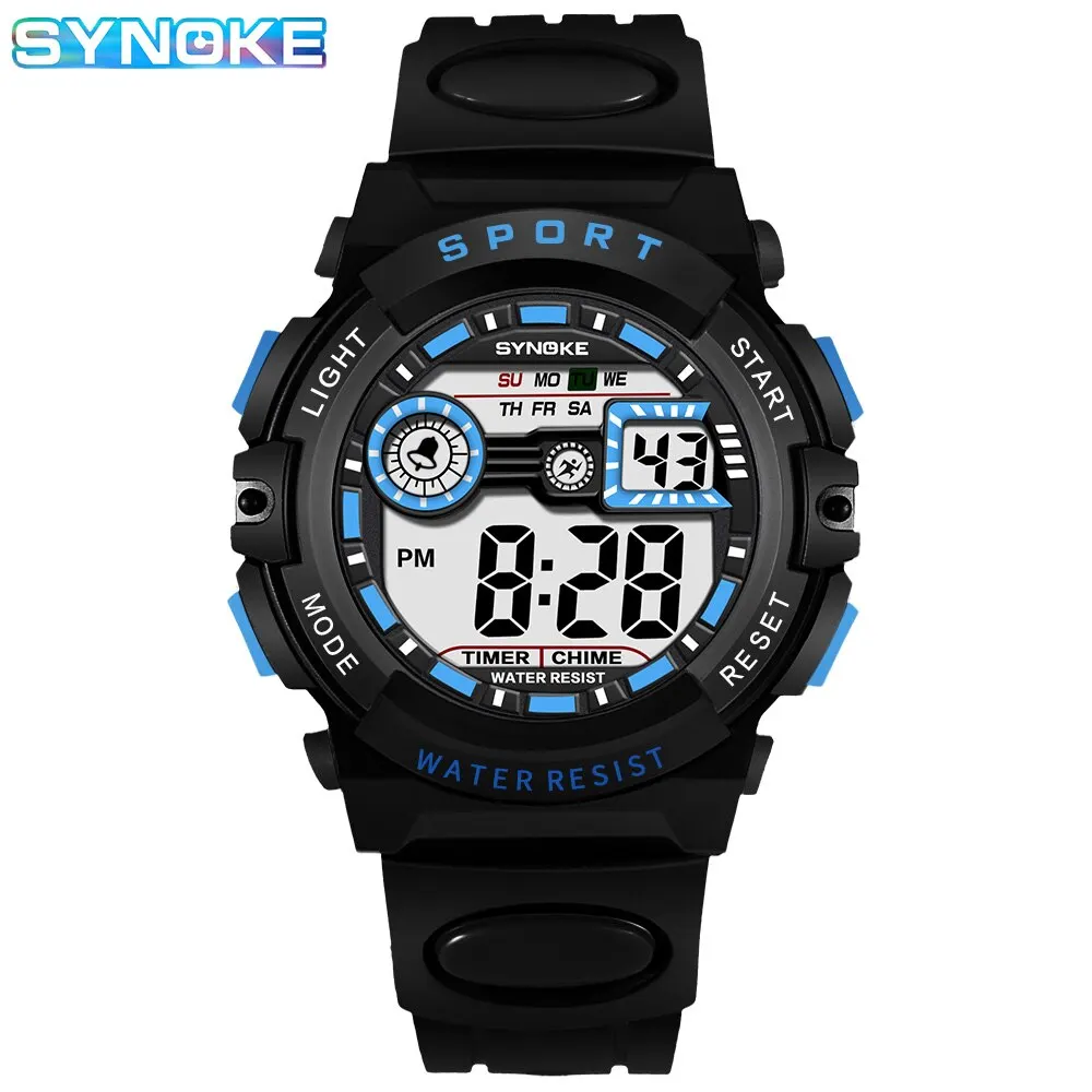 SYNOKE-Men-Student-Movement-Digital-Watch-Waterproof-Fall-Proof-And ...