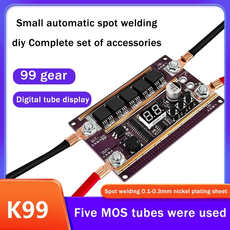 

K99 Small Automatic Spot Welding Machine 18650 Lithium Battery Spot Welding Machine Control Motherboard