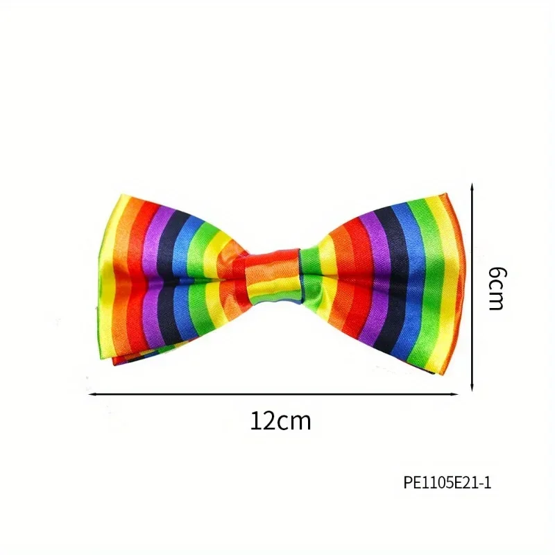 Clown Sling Bow Tie Set Colored Sling Birthday Wedding Party Christmas Cosplay Supplies Street Show