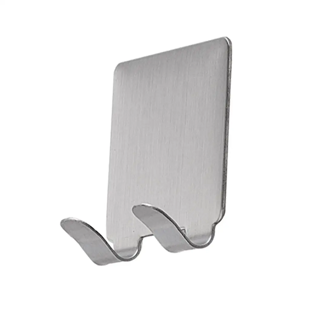 

Stainless Steel Self Adhesive Hooks Strong Stick on Wall Door Hooks Storage