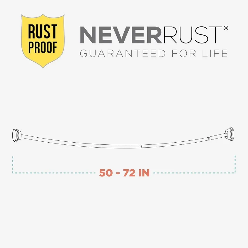 Curved Tension Shower Rod 5