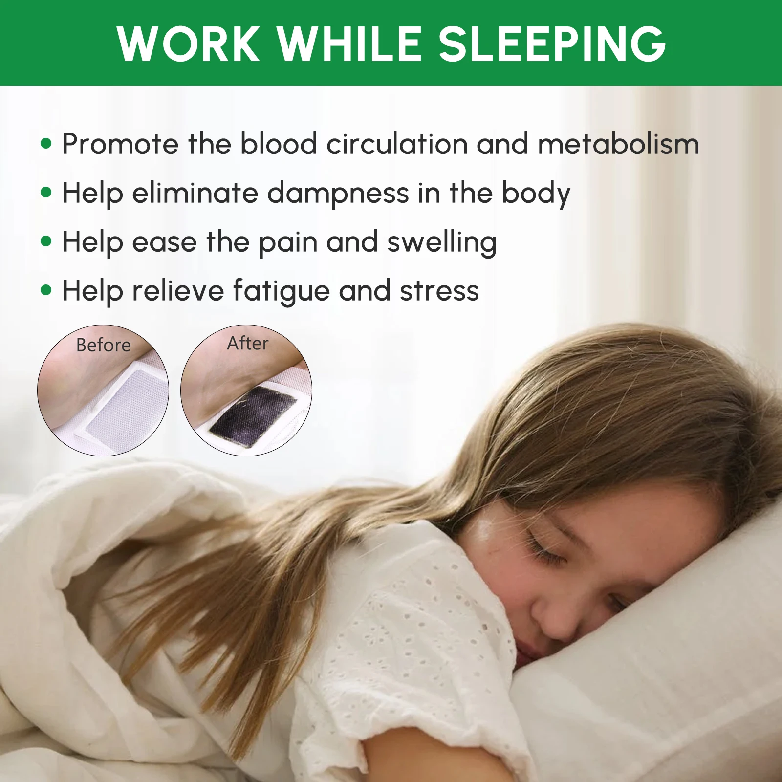 30 Count Deep Cleansing Foot Pads, Made with Natural Ingredients