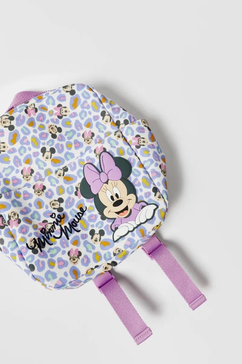 Disney-bonito Mickey e Minnie cartoon mochila para crianças, grande capacidade livro armazenamento, jardim de infância bebê escola saco, meninas