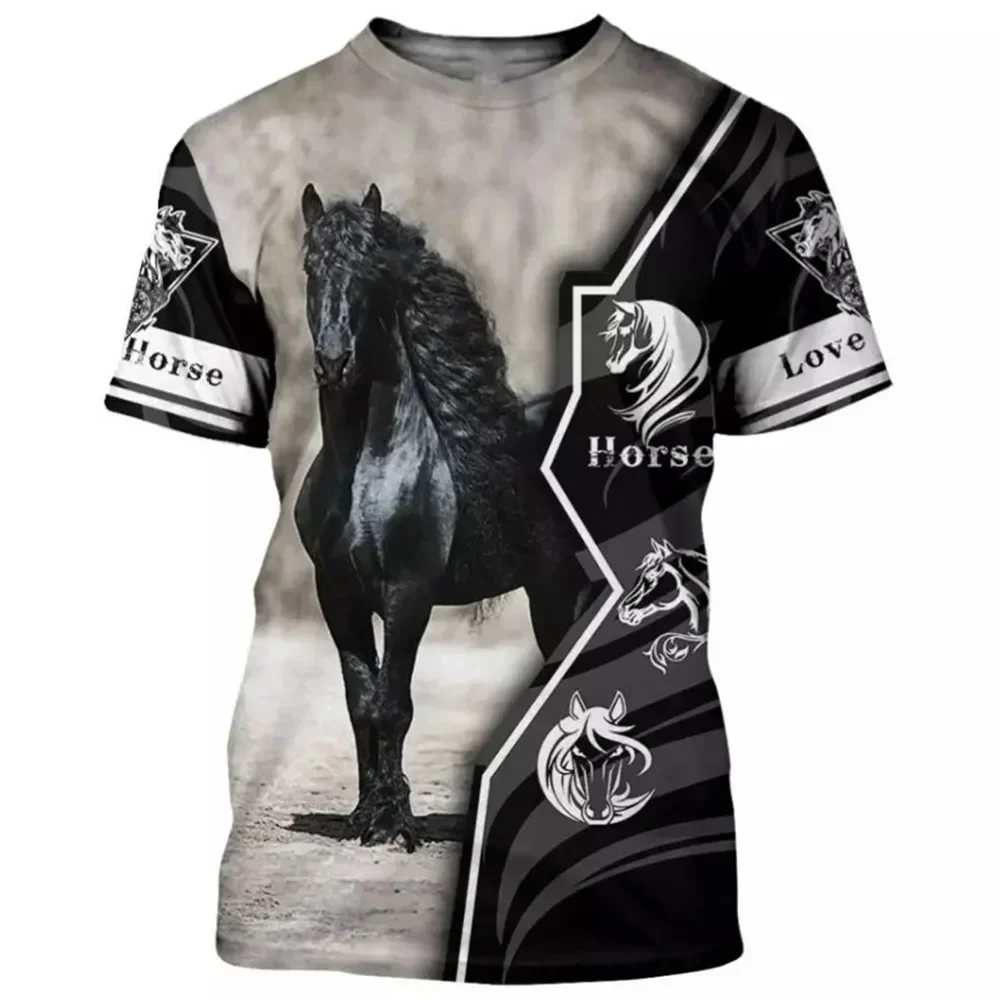 Disegni Di Cavalli T-Shirt Da Donna Hobby Racing Immagini Abbigliamento Camicetta Stampata In 3D Magliette Da Corsa Nome Personalizzato New Tops Graph