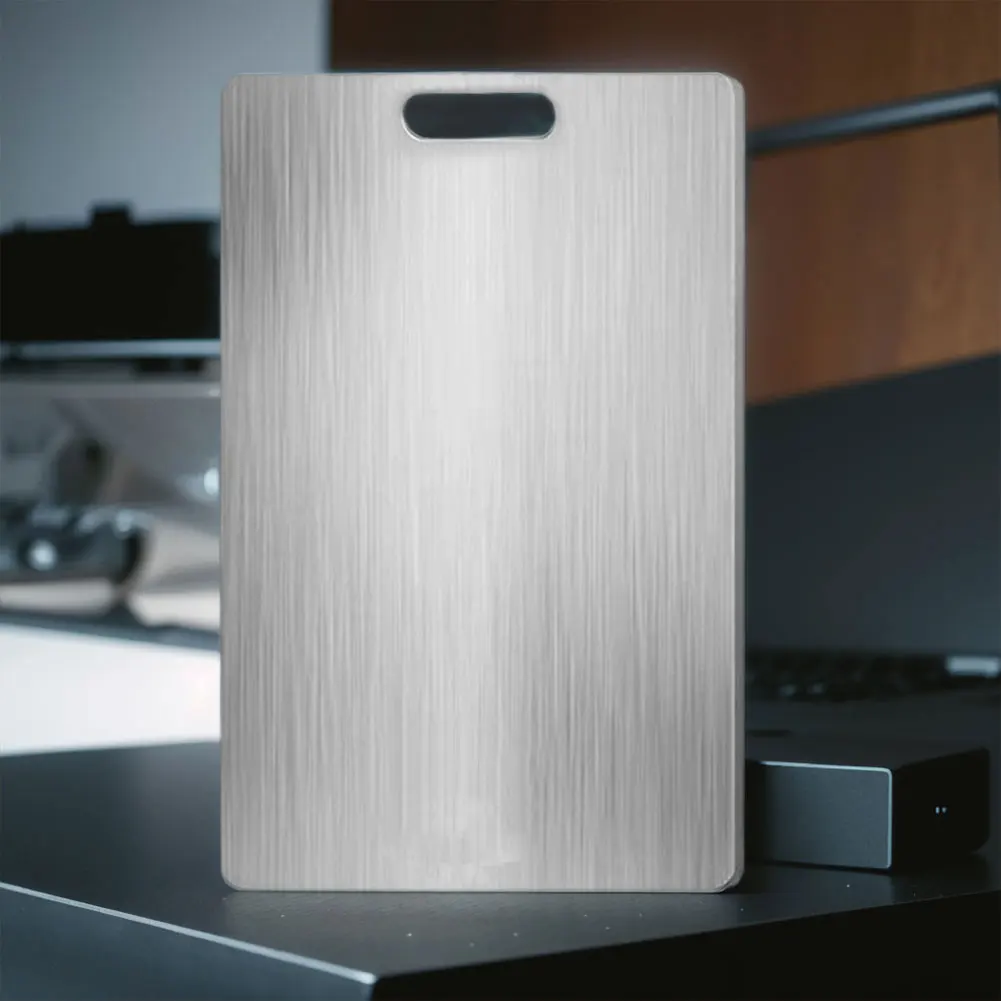 Description Picture 6 of item1PC Stainless Steel Panel Chopping Board Household Meat Fruit Vegetables Cutting Board Block Kitchen Baking Kneading Dough Board