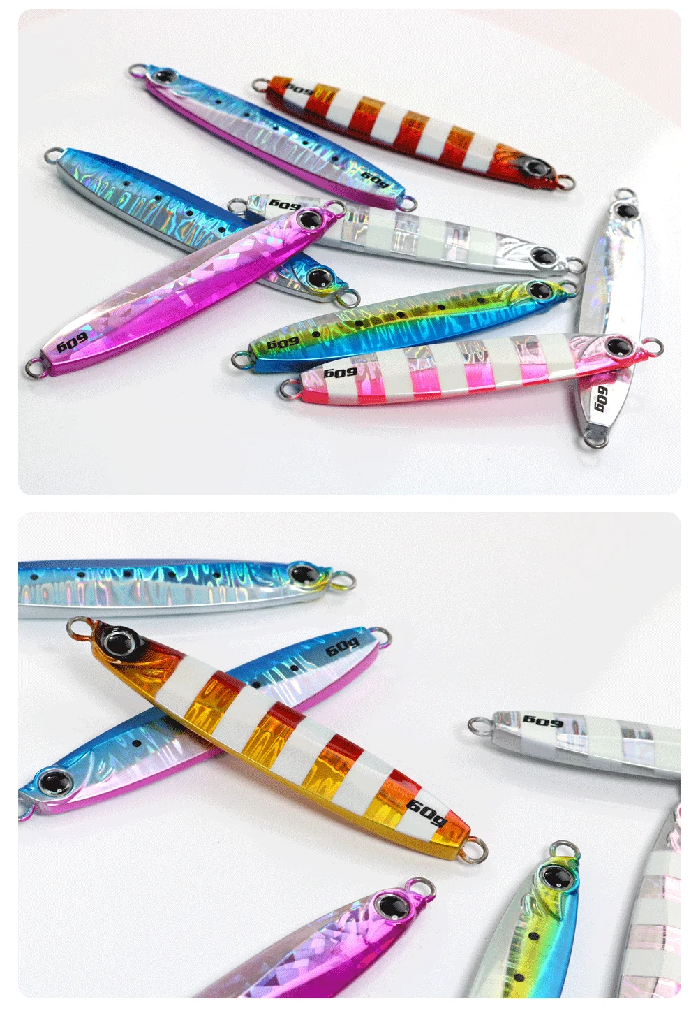 JIGGINGPRO Coltsniper Metal Jig 35g 45g 60g 80g 100g Long Casting Slow Jigging Lure Salzwasser-Angelköder – Detail 9