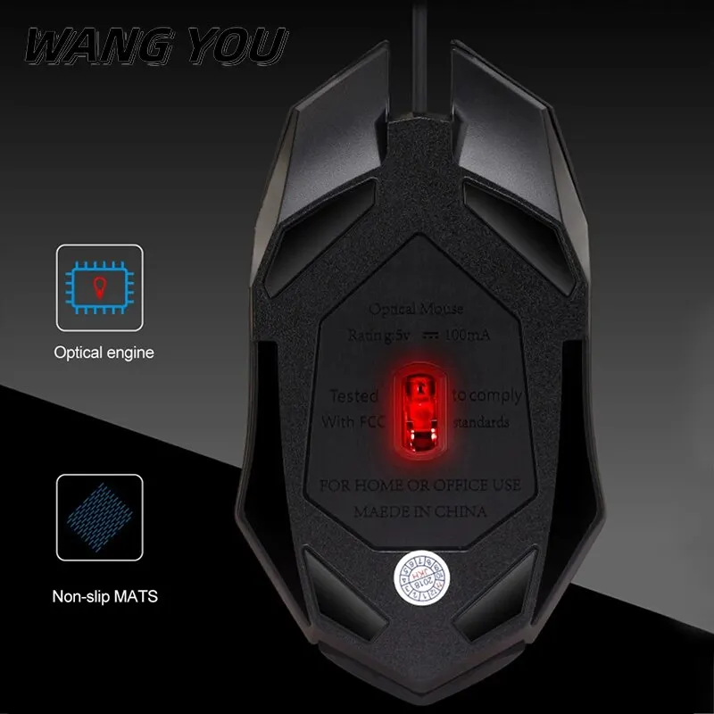 X3 Wired USB LED Luminous Game Competitive Computer Adjustable DPI Mouse For Office Lol Mobile Game gaming mouse,wired mouse