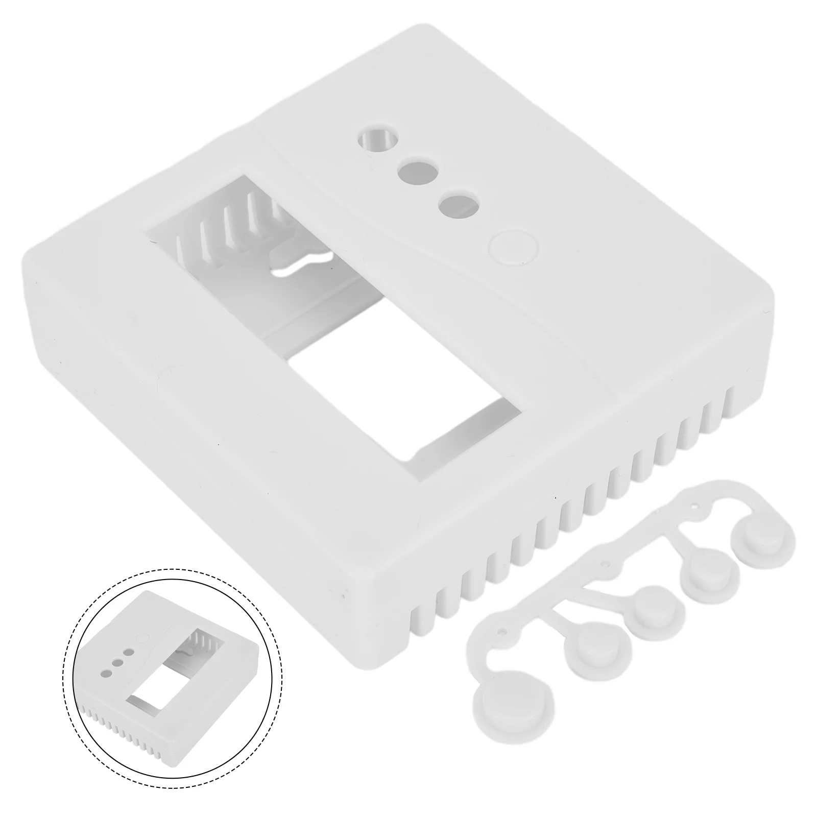 86 프로젝트 박스 인클로저 화이트(5버튼 포함) 1602 LCD 디스플레이 제품용 DIY 프로젝트용 실용적인 새 제품