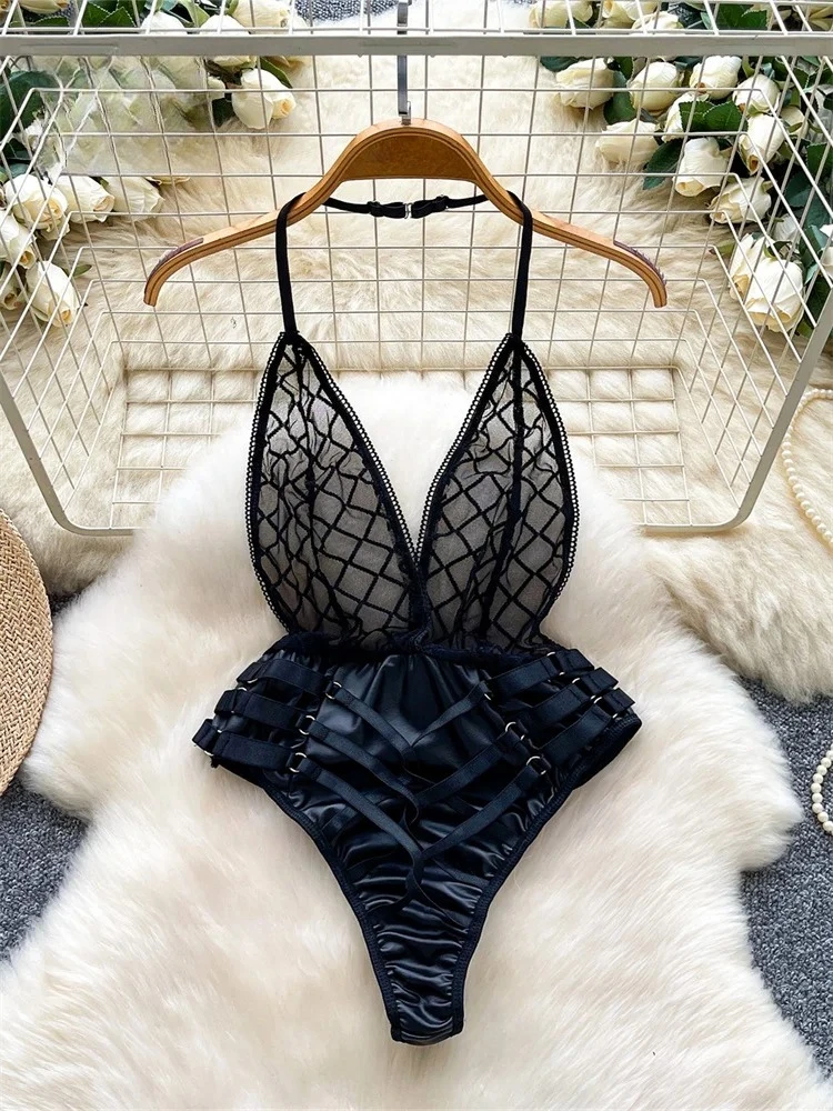 cross design playsuit front view