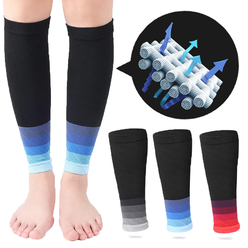 

Fitness Sports Pressure Socks Fitness Calf Pressure Socks Running Gradient Color Sweat-absorbing Breathable Elastic Leg Socks