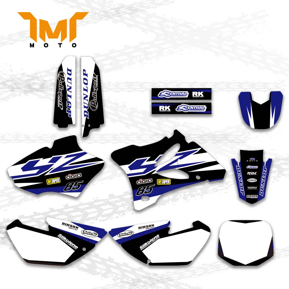 TMT Motocross Full Plastics Graphics Decal Sticker Decoration For Yamaha YZ85 YZ 85 2002-2014 2013 2012 2011 2010 2009 2008 2007 for honda cr v 2012 2013 2014 2015 2016 carbon fiber stickers car interior accessories auto red decoration parts trim mouldings