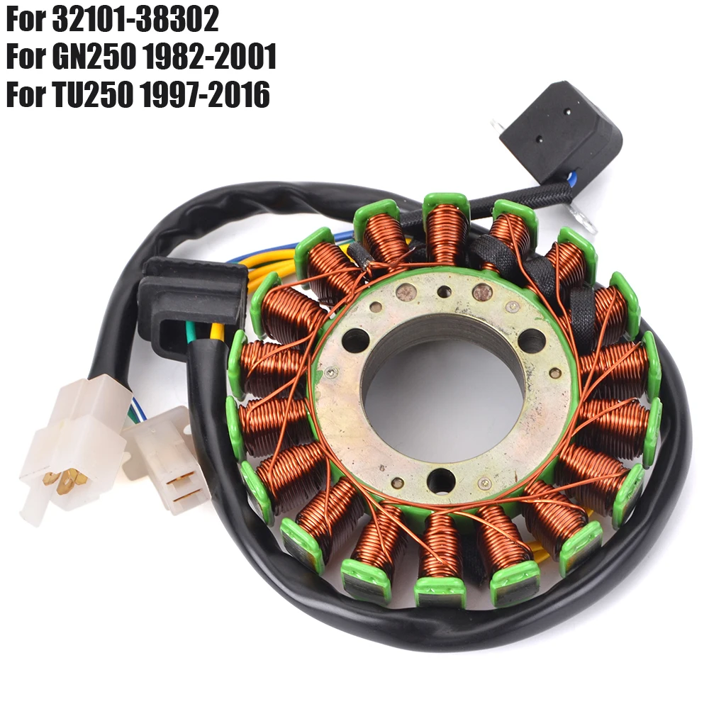 

Катушка статора двигателя мотоцикла для Suzuki GN250 TU250 32101-38302, катушка генератора GN TU 250