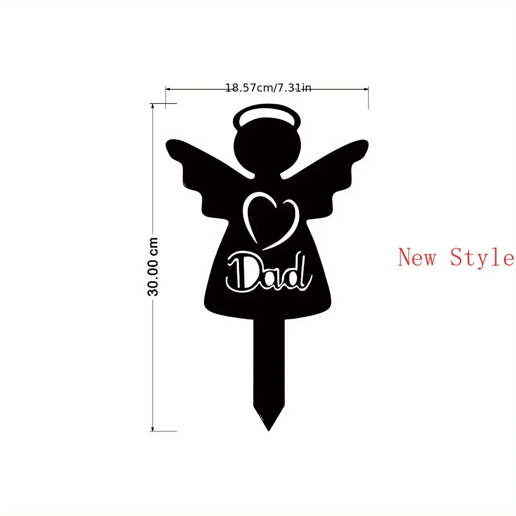 

, Memorial Stakes Cemetery Grave Plaque Stake Markers, Memorial Angel Plaques Sympathy Garden Stake Decor Metal Grave Stake Home