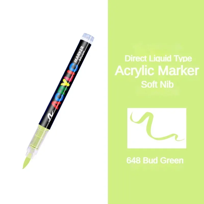 Vibrant 16-Color Acrylic Paint Brush Pens for Creative DIY Art Projects