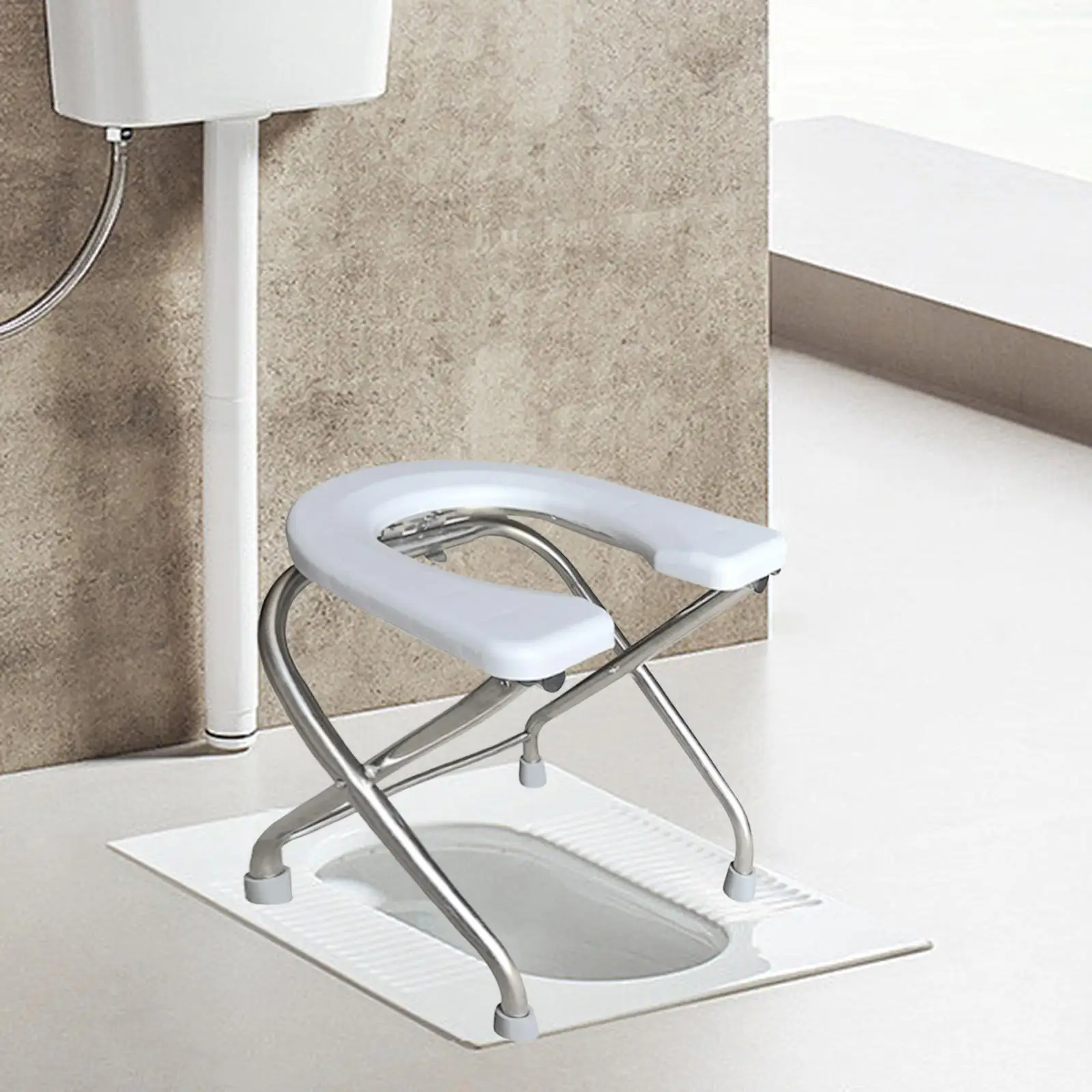Toilet Seat Multifunctional Washable Squat Toilet Stool for Bathroom Elderly