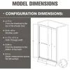 Shower Door, 44-48 "W, Sliding Showers Doors, Adjustable Semi-Frameless Bypass, SGCC Tempered Glass Doors, Bathroom Shower Door 4