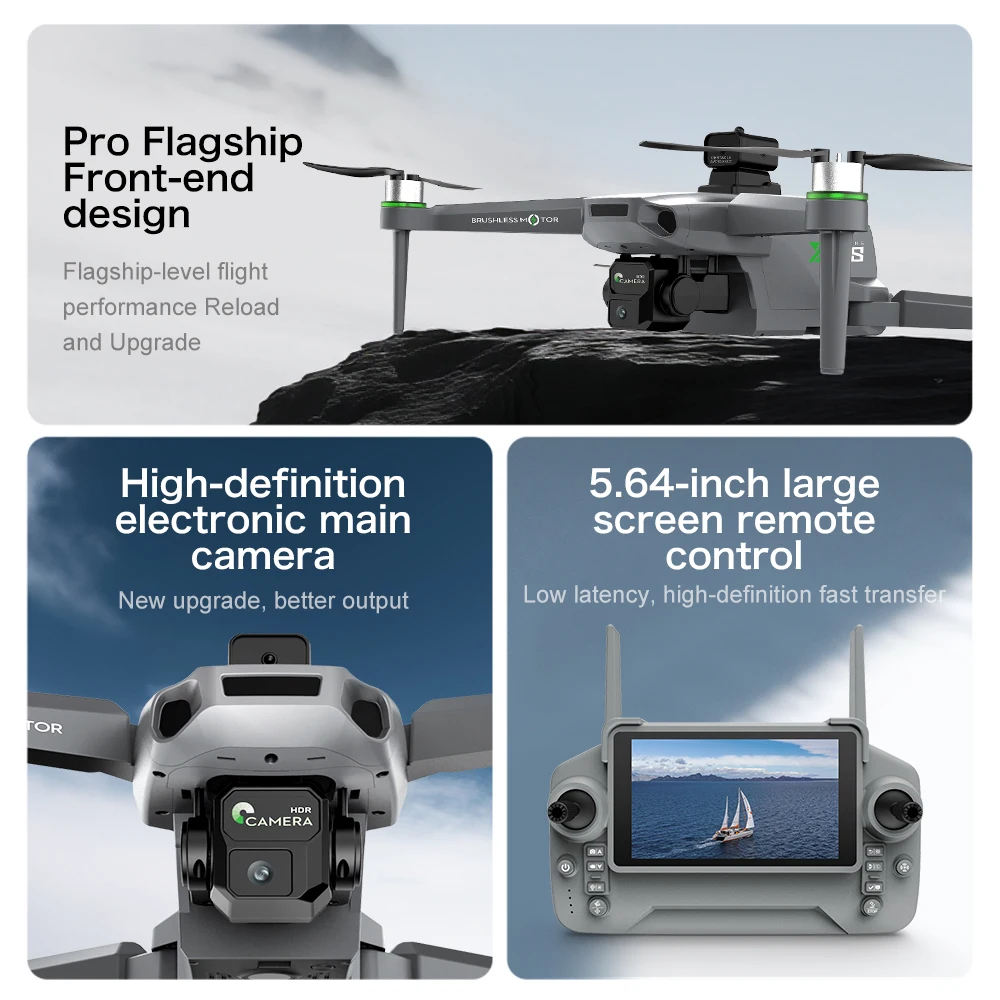 Drone Course FPV avec Caméra HD WiFi, Moteur Brushless, 20min Vol