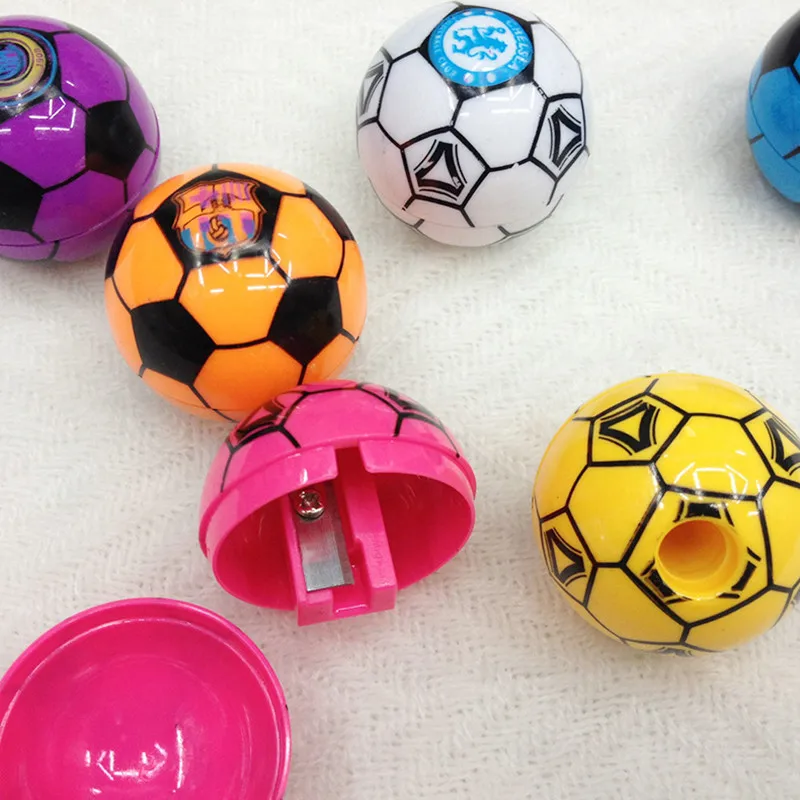 

Creative football Modeling pencil sharpener creative cute round plastic pencil sharpener wholesale student stationery