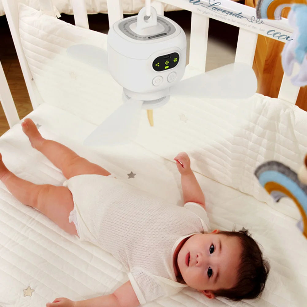 Rechargeable Portable Wireless Ceiling Fan Light for Outdoor Camping