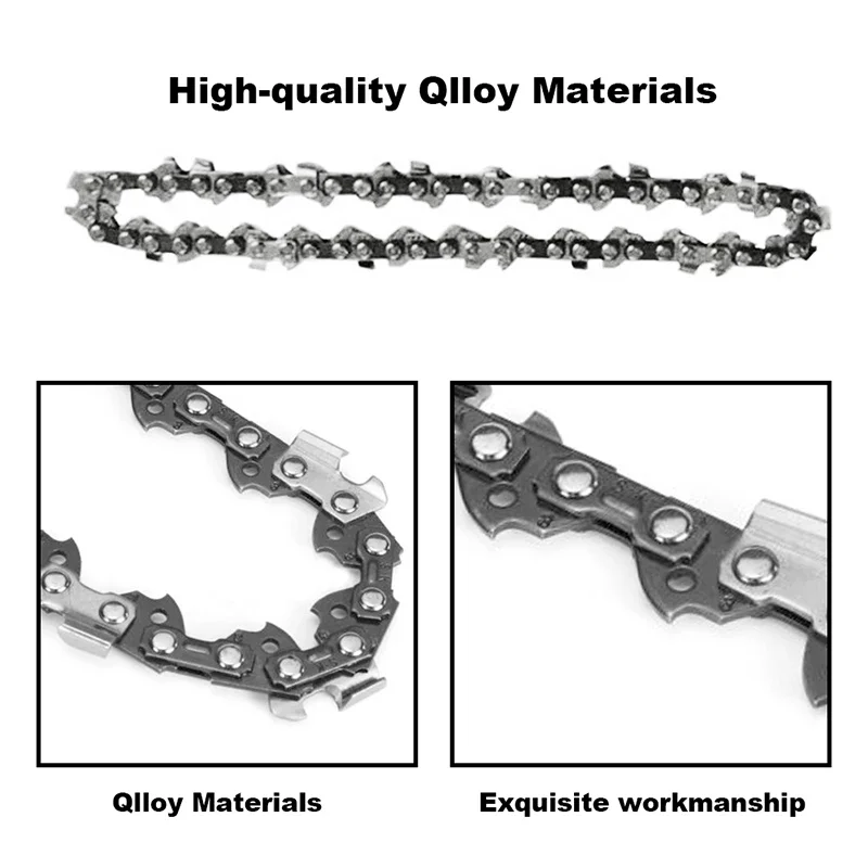 1/2/4pcs 8Inch Mini Chainsaw 1/4" Pitch Blade .043" Gauge Chain Guide for Wood Cutting 48 Drive Links Replacement Chainsaw Part chainsaw chain