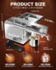 Oil Press Extractor Machine Cold & Hot Press Automatic Electric Oil Maker for Home Commercial 750W Seeds Nuts Oil Expeller 6
