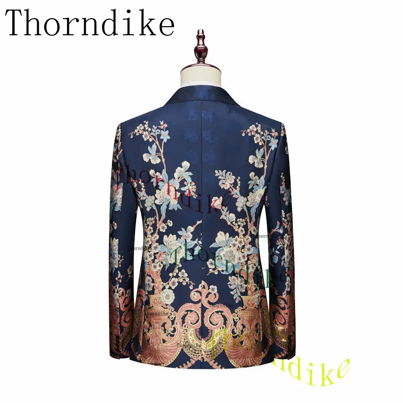 Thorndike Latest Coat Design Men Suits Tailor-Made Tuxedo 3 Pieces Blazer Wedding Party Groom Costume Homme 3