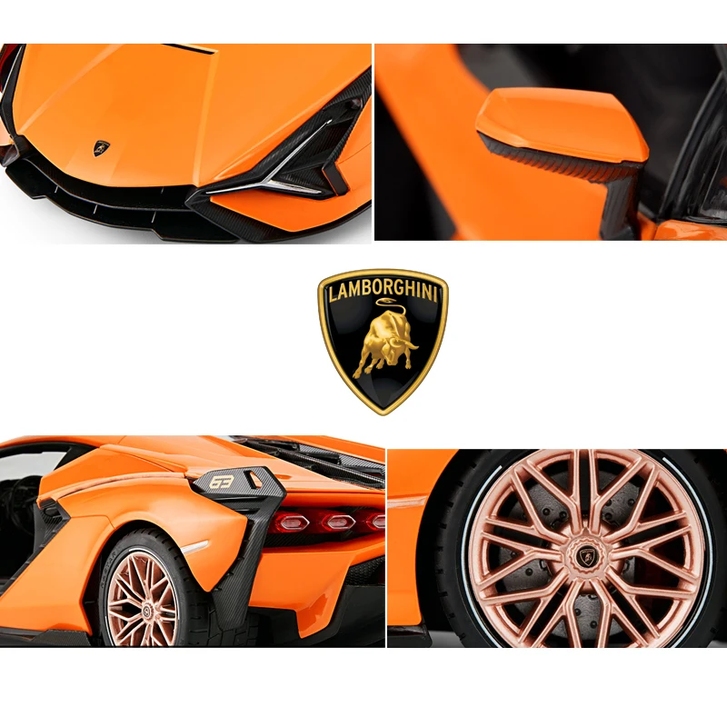 Lamborghini Sian FKP RC Car 1:14 Scale Remote Control Car Model Radio Controlled Auto Machine Toy Gift for Kids Adults Rastar 6