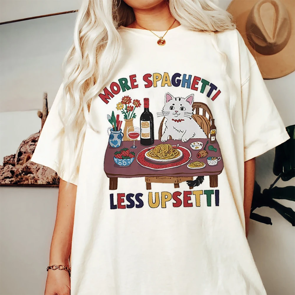 

Summer Trend New Cute Cat Print T-Shirt For Women's Street Sweet Cartoon Fashion Style Summer Top Casual Plus Size T-Shirt