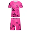 Cody Lundin Short Sleeve BJJ Rashguard T-shirt+ MMA Shorts 2pcs/set Kickboxing Men Grappling Gym Sport Training Westling Wear 5