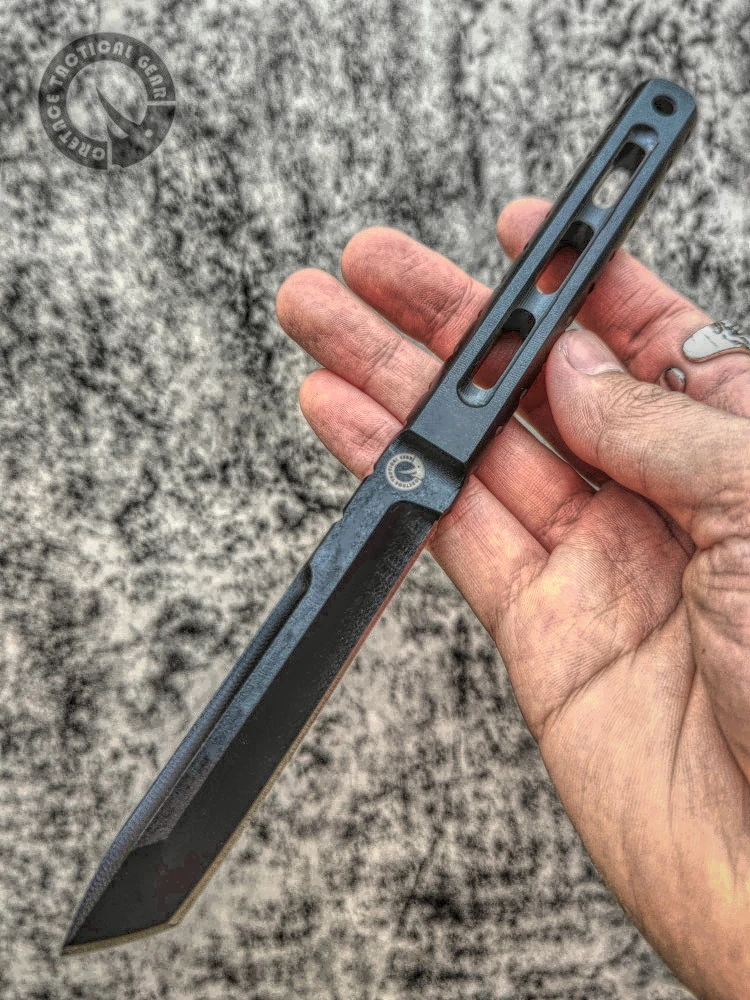 

CRETACE 'INFANTRY' Series DC53 Steel Fixed Blade Integrated Knife Black Coated Military Combat Self Defense Gear Original Knife