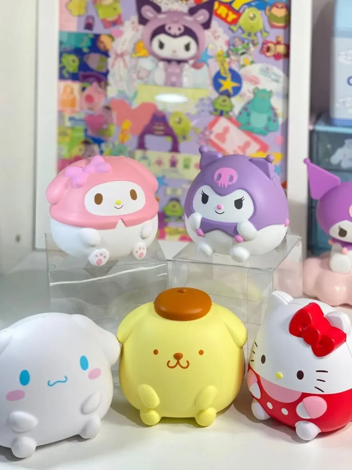 Stress Relieving Toy Sanrio Kawaii Kuromi Cinnamoroll Squishy Anime Cartoon for Children stress balls,fidget toys,anti stress toy,release pressure toy,squishy toys,decompression toy,sensory toys,stress relieving toy