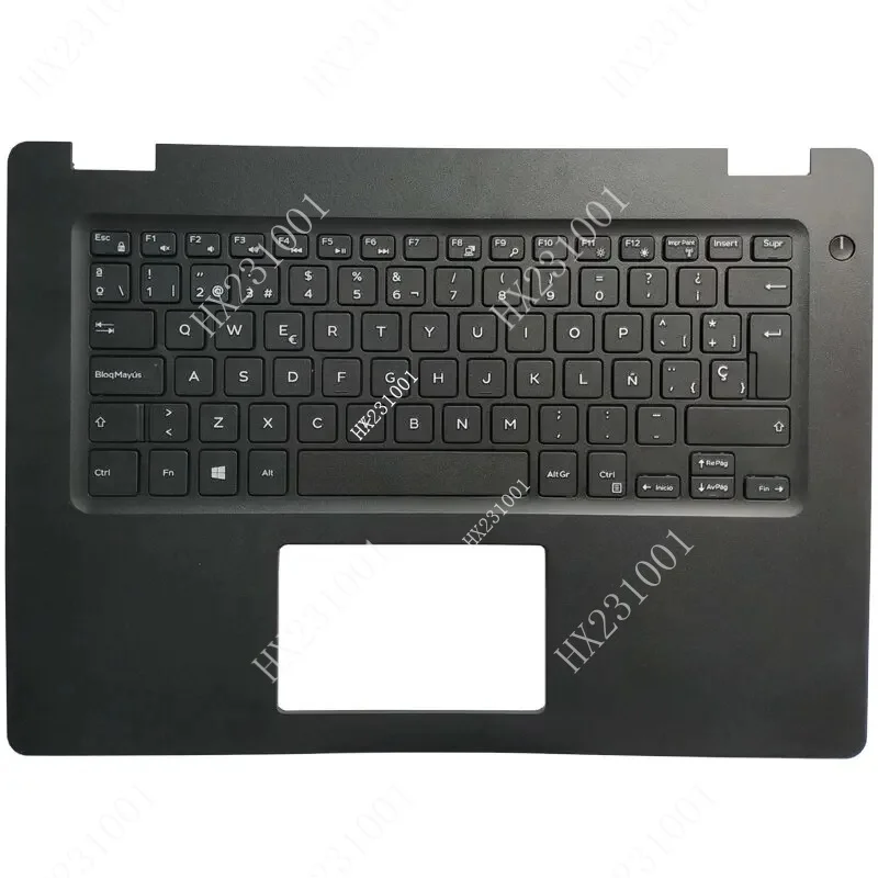 Dell Latitude 3490 E3490용 새 브라질/미국/러시아/스페인어 키보드(손목 받침대 상단 커버 케이스 포함)