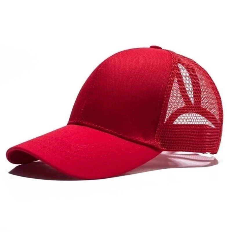 Heißer Verkauf 2024 neue Pferdeschwanz Baseball für Sommer Frauen einstellbare schwarze Mütze chaotisch Kappe Baumwolle Mädchen Snapback Mesh Caps Casual_voghion.com