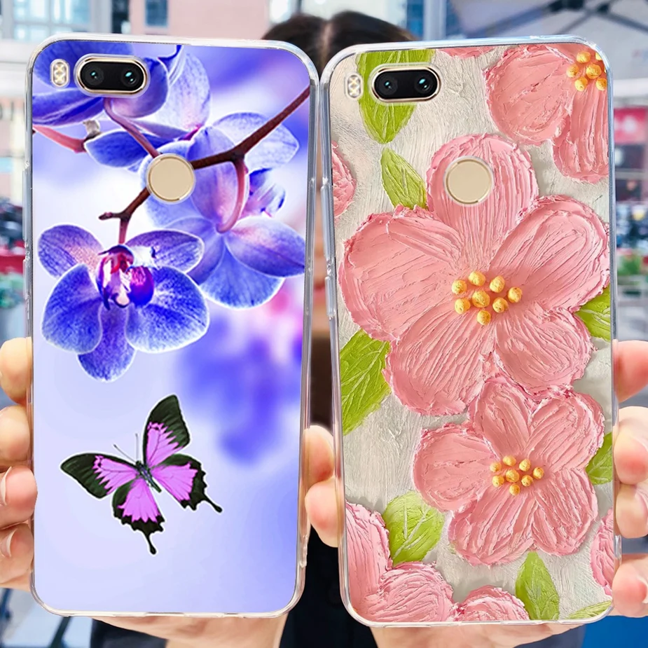 Stylish Painted Clear Silicone Soft Case - Fashionable Protection