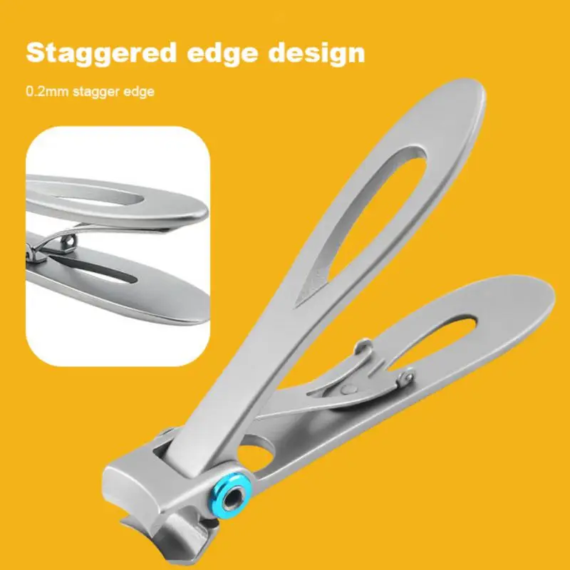 

6 Sizes Stainless Steel Nail Clipper Fingernail Nail Cutter Trimmer Machine Toenail Scissors Clipper Nail File Pedicure Tools
