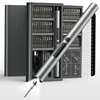 75 in 1 Precision Electric Screwdriver Set with 71 Magnetic Phillips Torx Bits 3 LED Lights Multifunctional Power Repair Tool 1