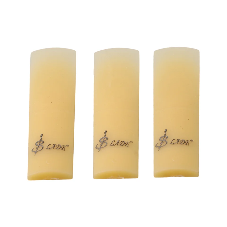 3-Pack Resin Soprano Saxophone Reeds - Replacement Reeds For Soprano Sax, Durable & Clear Sound - Black Color