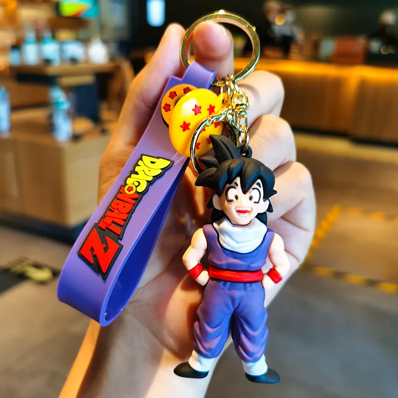 Dragon Ball Anime Chaveiro infantil, desenho animado de Son Goku, Kawaii  Kakarotto, Super Saiyan, Chaveiro modelo