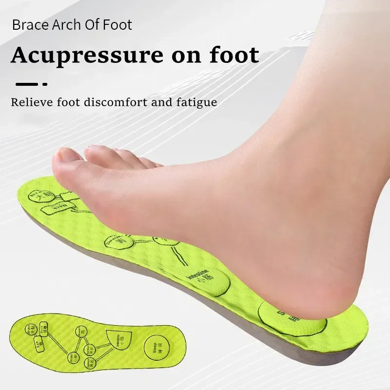 Sport Insoles 2/4/6Pcs New Medical Men Women Acupressure on Foot Insoles Sport Shoes Insole for Breathable Deodorant Comfort Running Shoe Sole