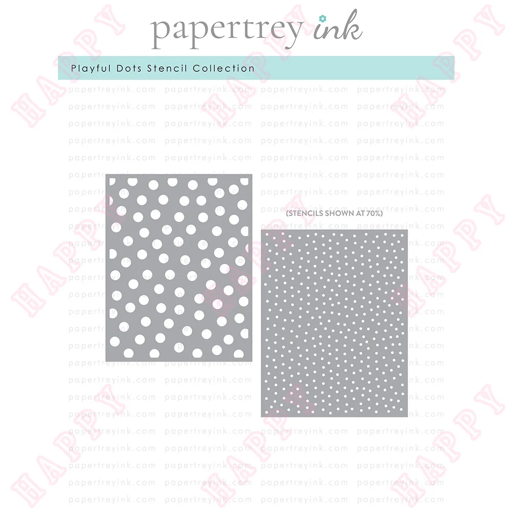 

New Christmas Playful Dots Plastic Stencils Scrapbook Diary Decoration Paper Craft Embossing Template DIY Greeting Card Handmade