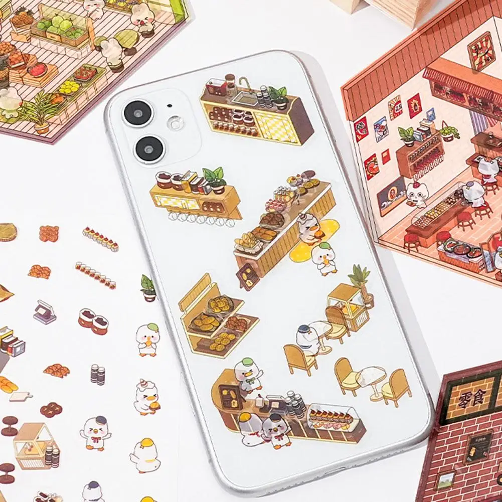 3D Sticker DIY Three-dimensional Cabin Scene Stacking And Pasting Hand Account Cute New Design