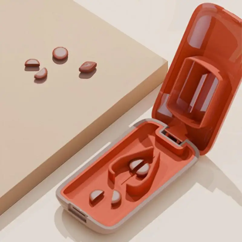 Pill Cutter Splitter Portable Medicine Cutter Storage Box Professional Pill Splitter For Cutting Small Or Large Tiny Pills
