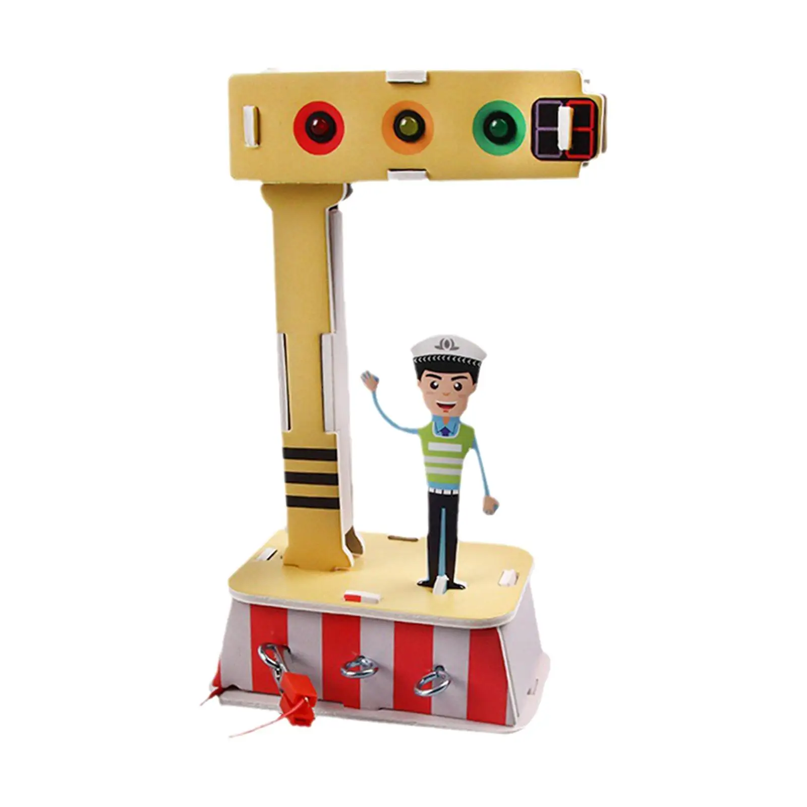 

Traffic Light Toy Assembly Toy Educate Traffic Rule Cognition Simulation Signal Lights for Boys Girls Kids Circuit Principle