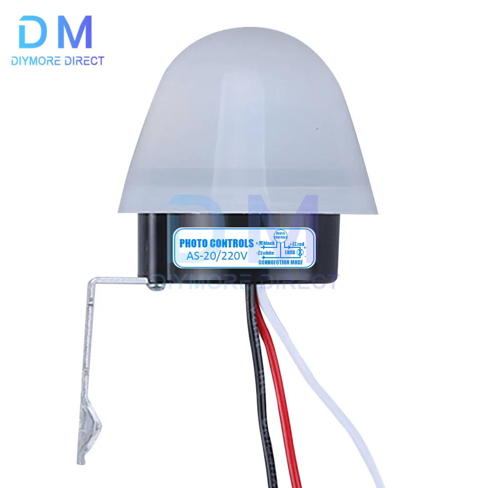AS-20 AC 110V 220V 10A Waterproof Auto Switch On/Off Photocell Street ...