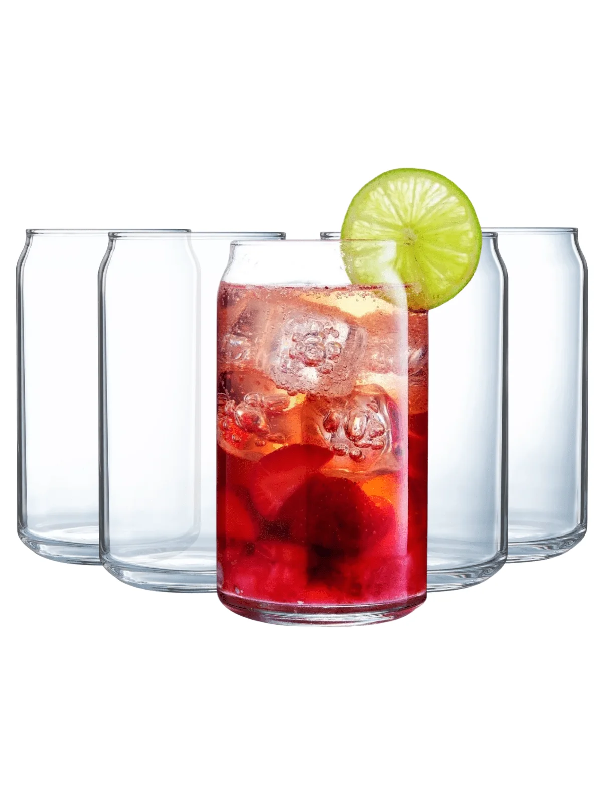Lata Can Juego 24 Vasos De Vidrio Modernos Mayoreo