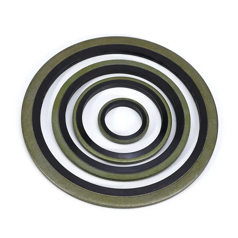 Washer Seal M5-M60 Bonded Washer Metal Rubber Oil Drain Plug Gasket Sealing O Ring Assortment Set rubber washers