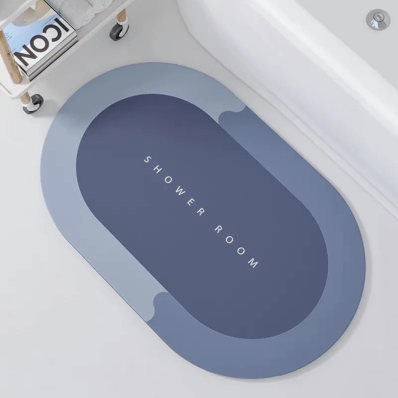 Bathroom Mat Absorbent Customize Modern Simple Non Slip Diatom Mud Quick Drying Home Oil proof Kitchen Bath Mat