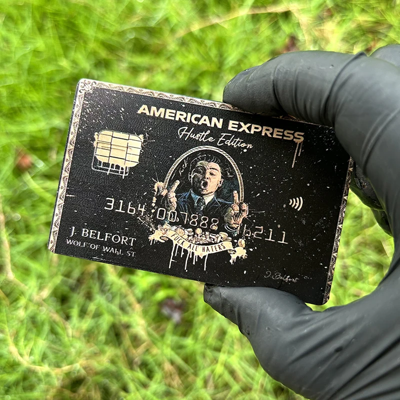 

Customized.product.Colorful printing metal credit card 4442 chip slot with magnetic stripe for bank