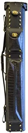 

2x2/2x4 Hard Premium Pool Cue Case 2B2S/2B4S Billiard Stick Carrying Cue Case Spring Loaded, (Several Colors Right hand pool glo