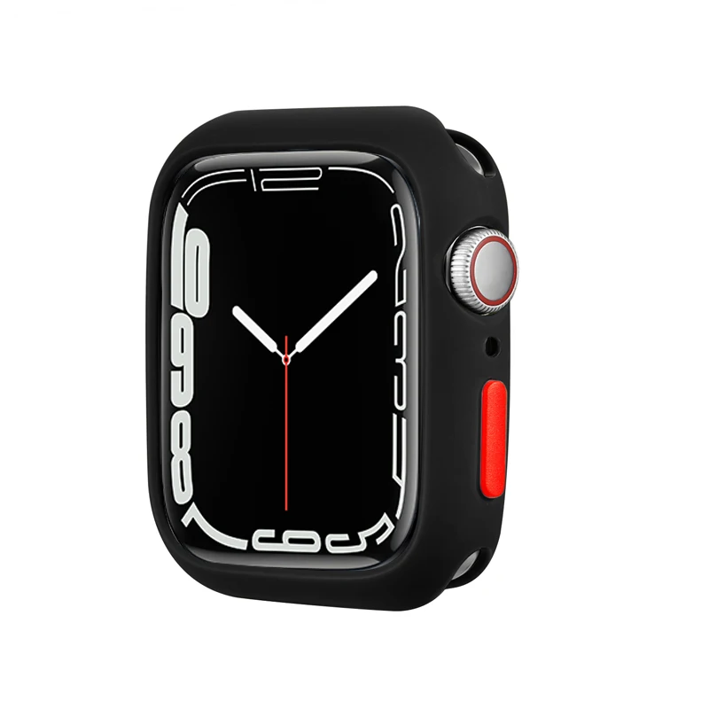 Colorful Soft Silicone Protective Case for Apple Watch - Stylish & Durable Bumper for Women